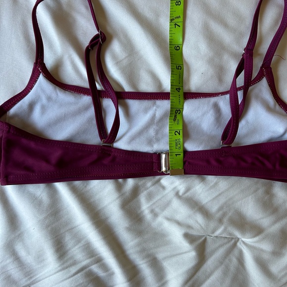Wine red burgundy two piece bikini bathing suit - Picture 7 of 7